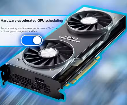 A GPU with an activated switch.