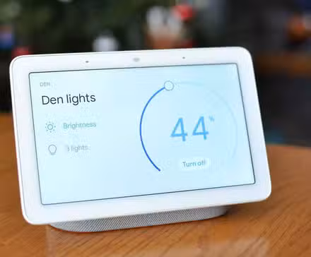 A smart home can be simple | Using the Nest Hub to control lights.