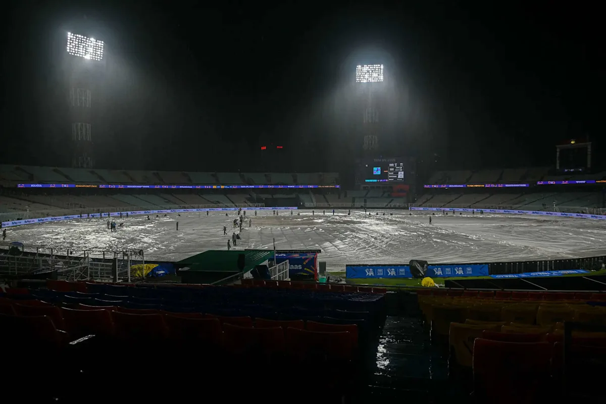 IPL 2026: Kolkata Knight Riders get off the mark, thanks to a washout