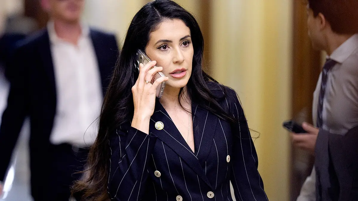 Rep. Anna Paulina Luna walks outside Capitol after House votes on security and Iran measures.