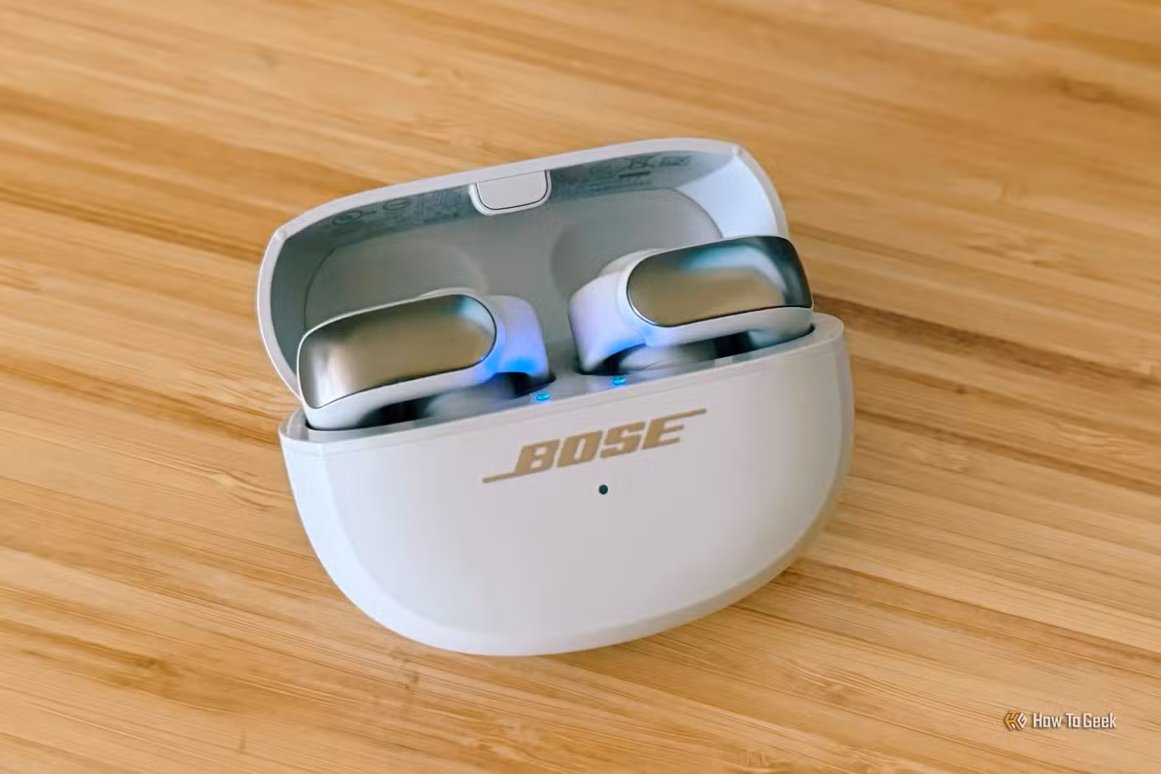 Bose Ultra Open Earbuds in charging case
