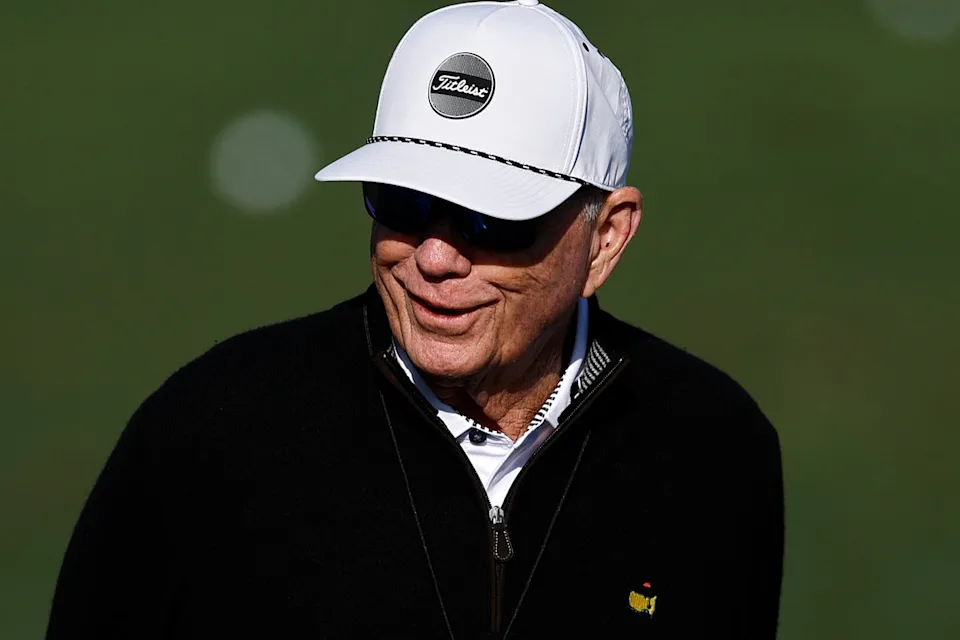 Coach Butch Harmon stands in the practice area at Augusta before the 2025 Masters (Getty Images)