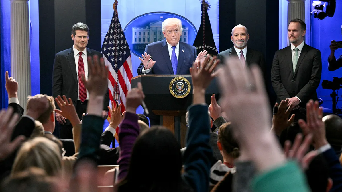 Trump at tariff press conference