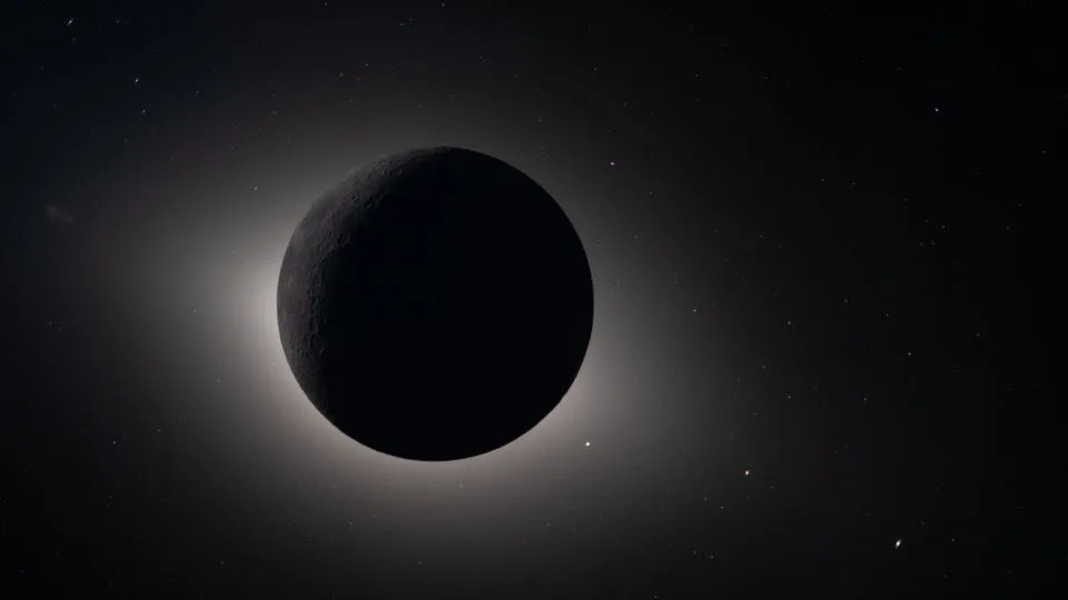 Totality, beyond Earth. From Artemis II's vantage point, the moon eclipses the sun, revealing a view few in human history have ever witnessed. - NASA