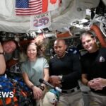 BBC asks Artemis II crew a question in space