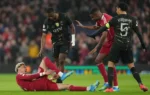 Hugo Ekitike stretchered off in huge blow to Liverpool’s hopes of Champions League comeback