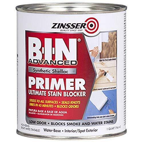 RUST-OLEUM 1 qt Zinsser 271009 White Zinsser, B-I-N Advanced Synthetic Shellac Primer Pack of 1