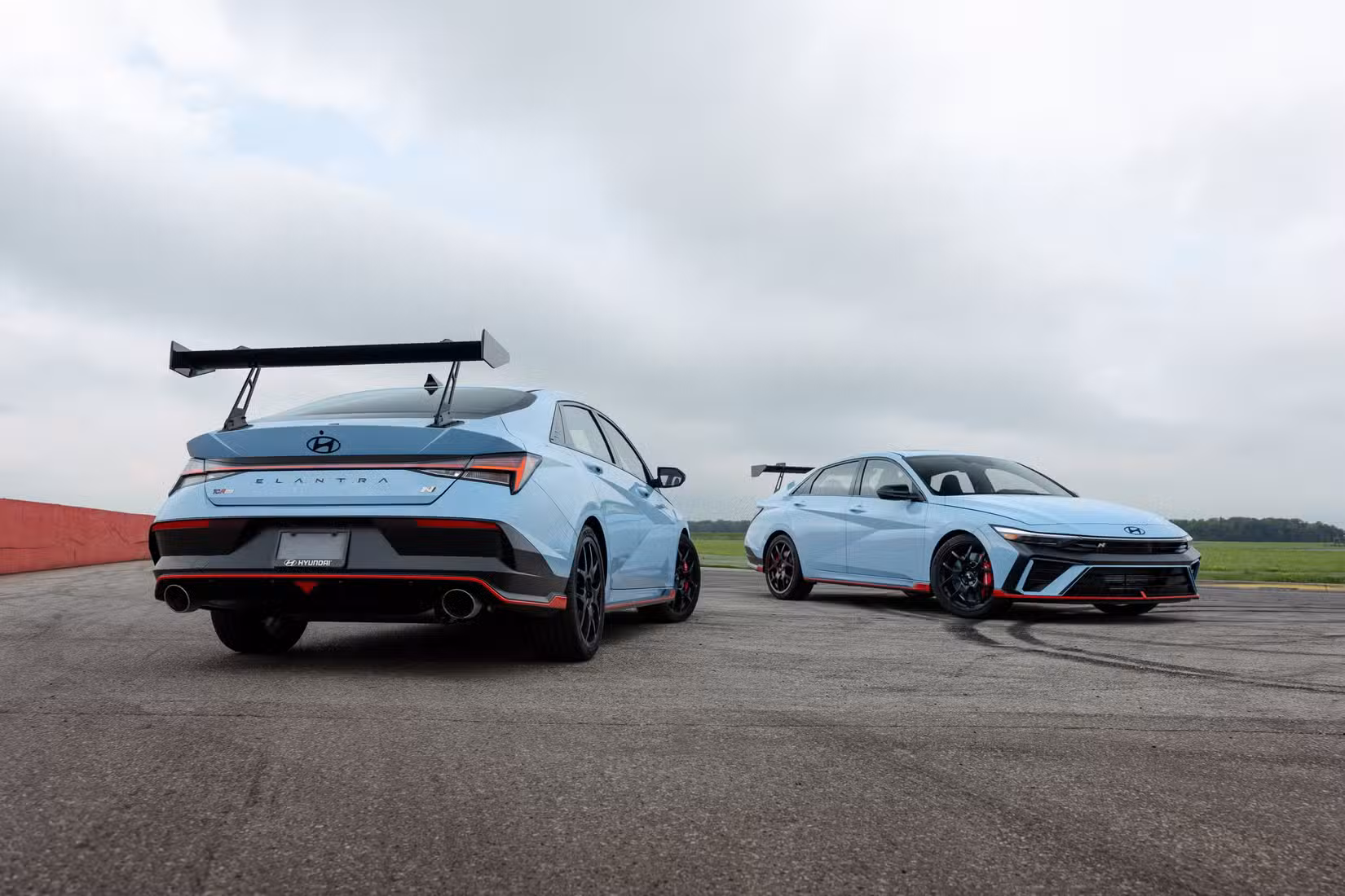 Hyundai 2026 Elantra N TCR Edition on a race track