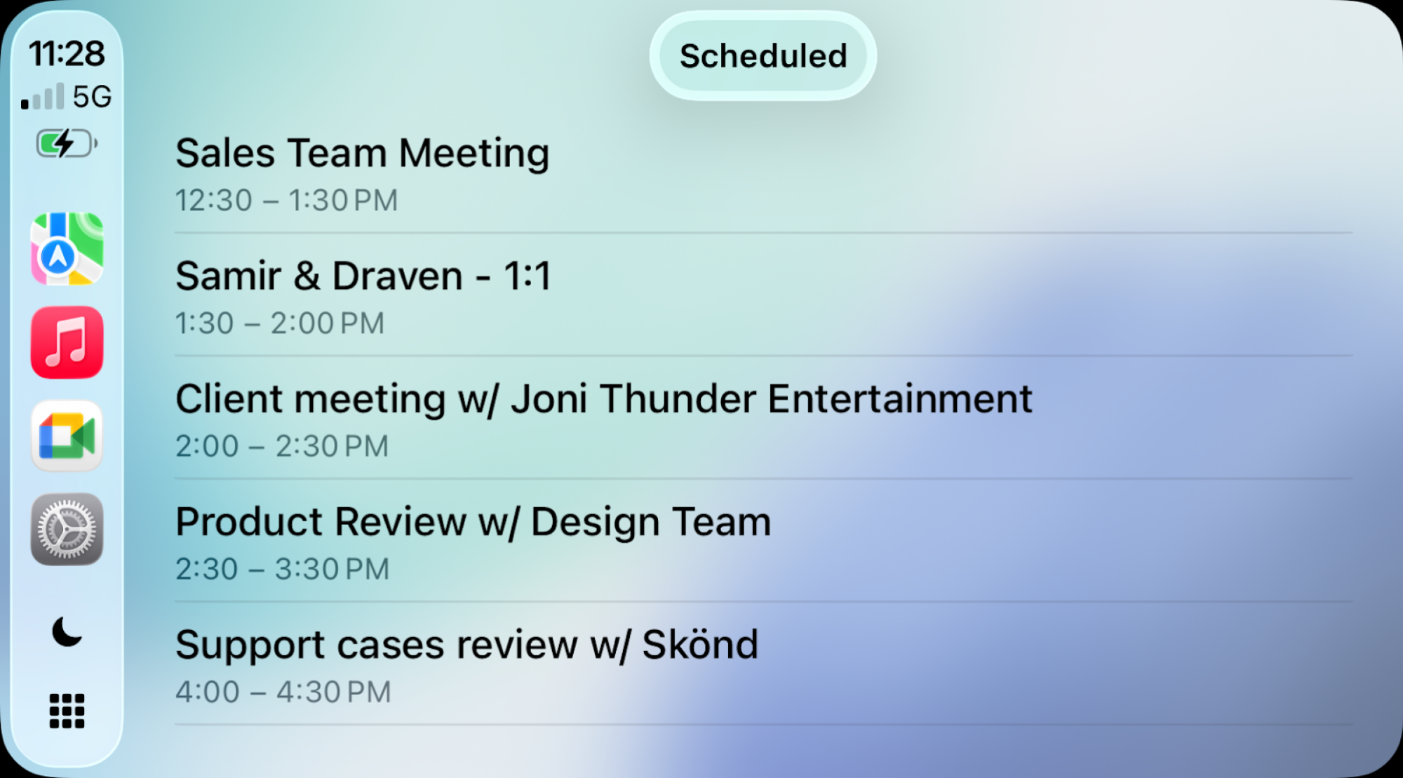 google meet call schedule