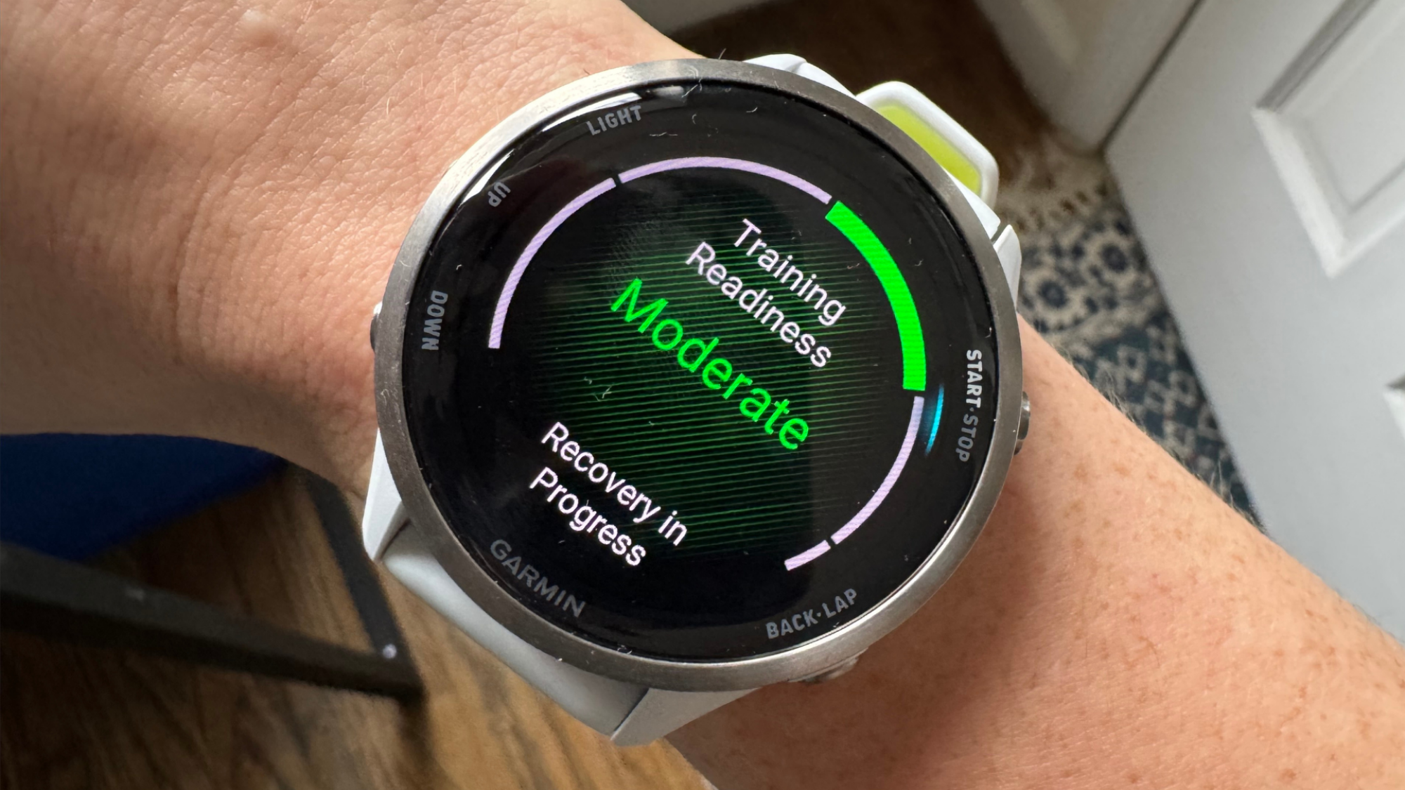 Garmin Forerunner 970 training readiness score.
