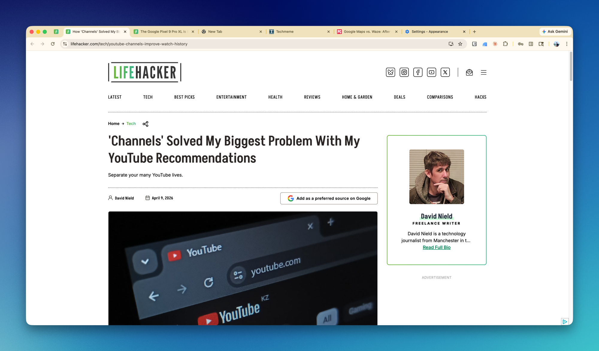 Chrome browser with tabs on top.