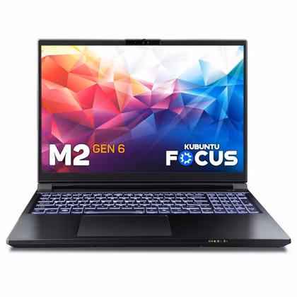 Kubuntu Focus M2 Gen 6 laptop.