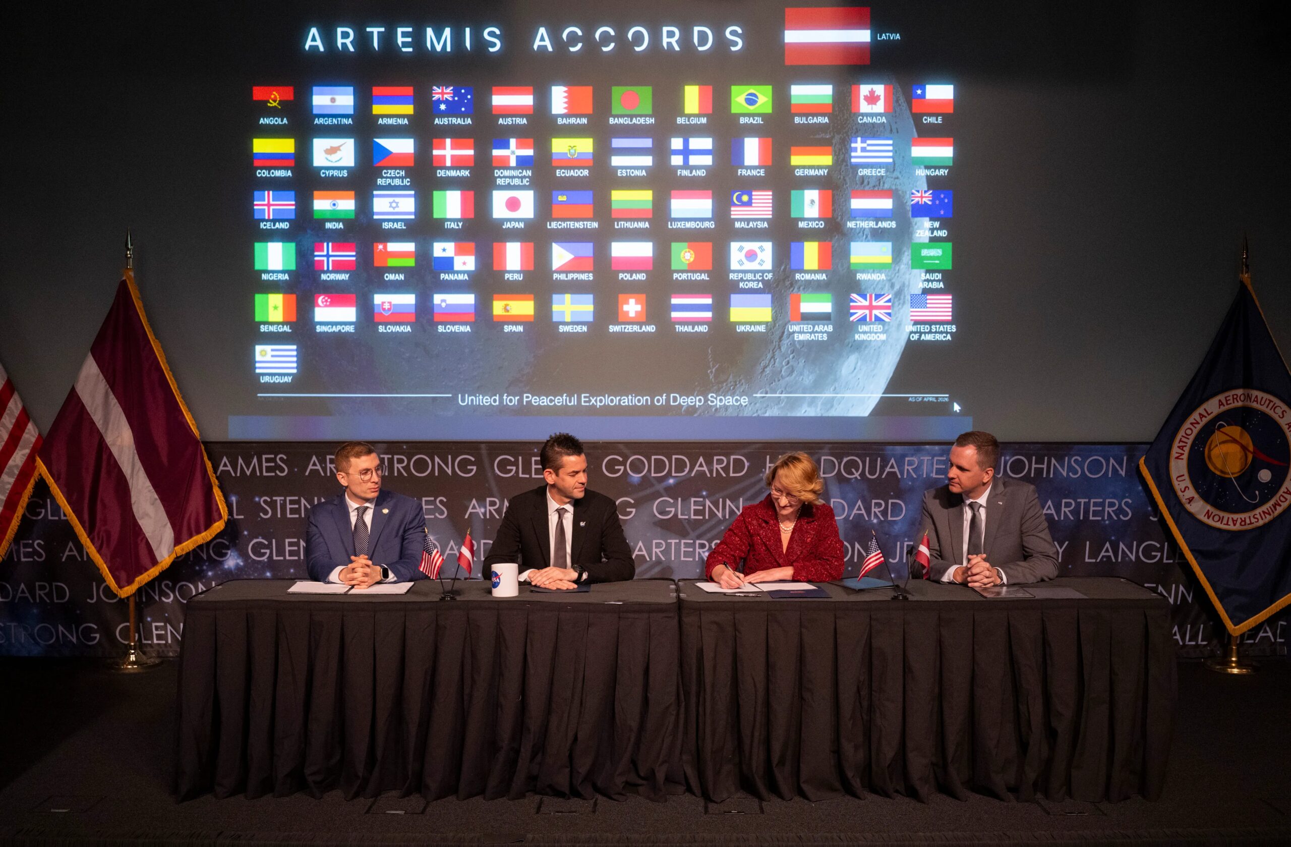 NASA Welcomes Latvia as Newest Artemis Accords Signatory  