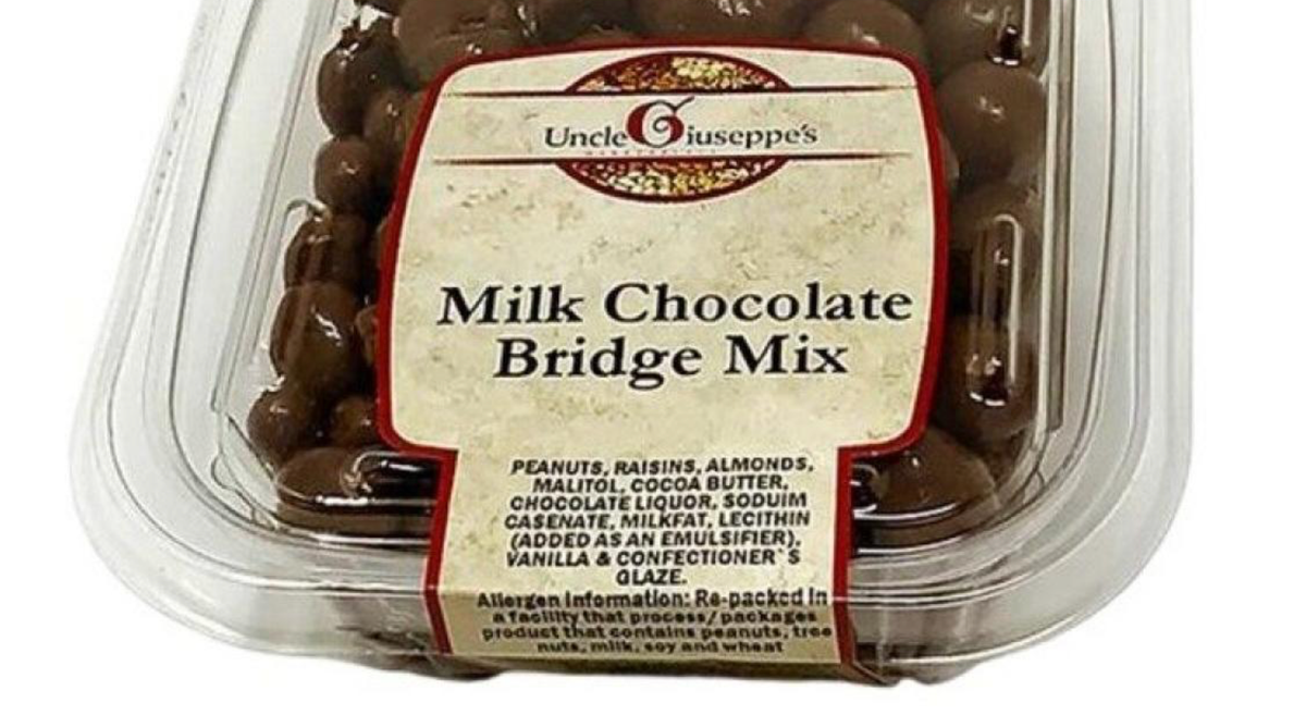 Bridge mix recalled because of undeclared allergens