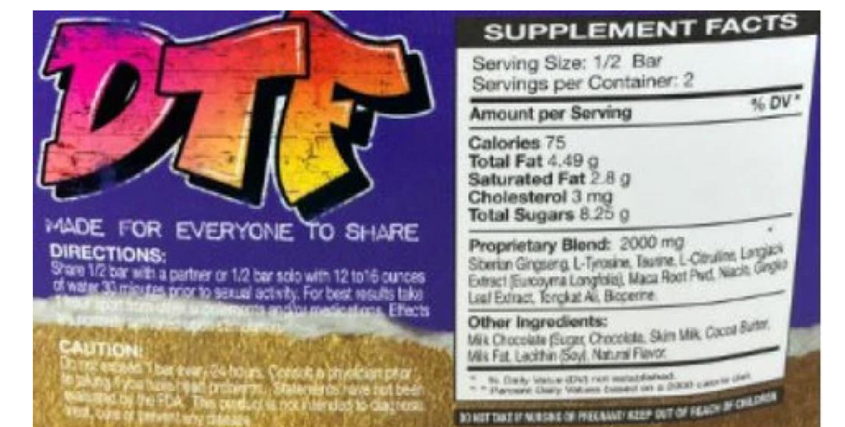 Chocolate recalled because it contains erectile dysfunction drug