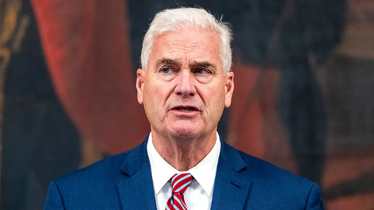 Rep. Tom Emmer speaking at a press conference at the U.S. Capitol