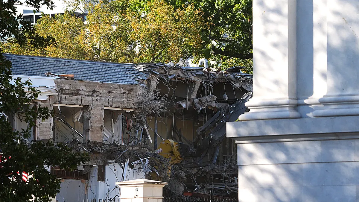 White House demolition for new ballroom