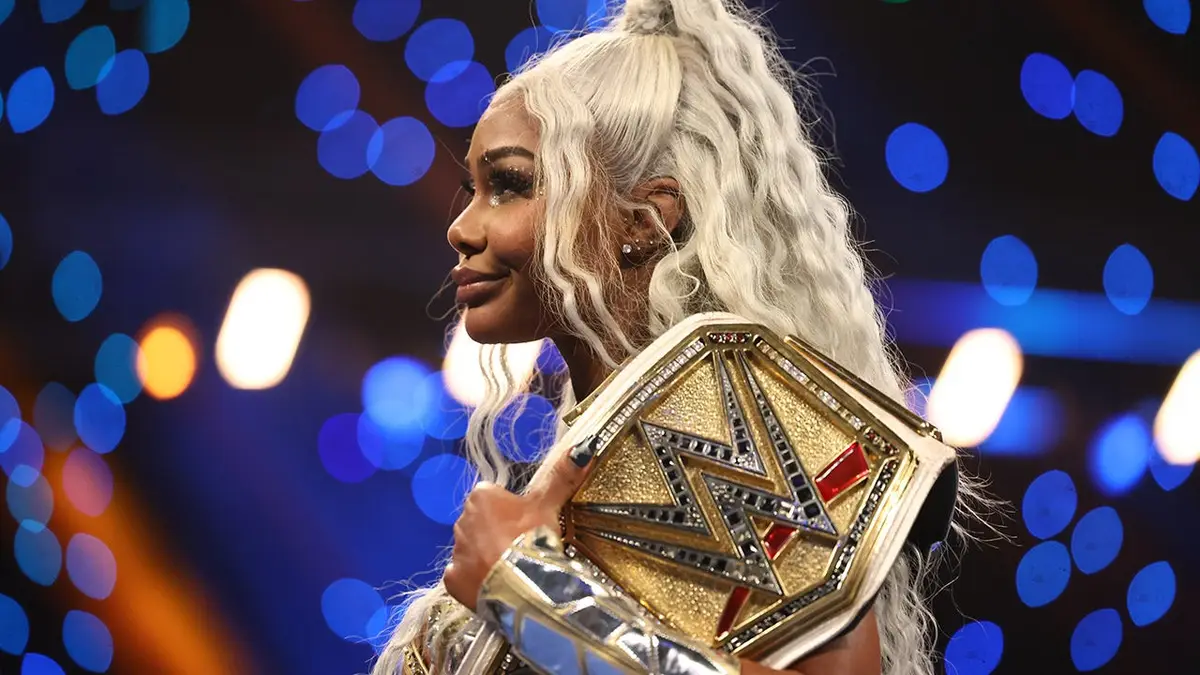 WWE Women's Champion Jade Cargill in ring during SmackDown event
