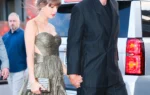 Taylor Swift and Selena Gomez Perfect the Metallic Wedding Guest Dress Formula