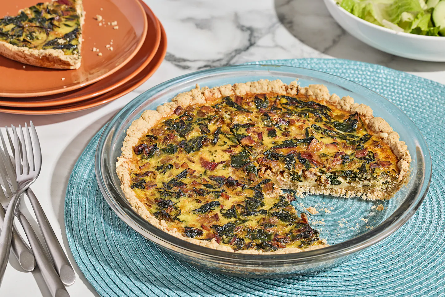A gluten-free quiche layers in the umami for savory satisfaction