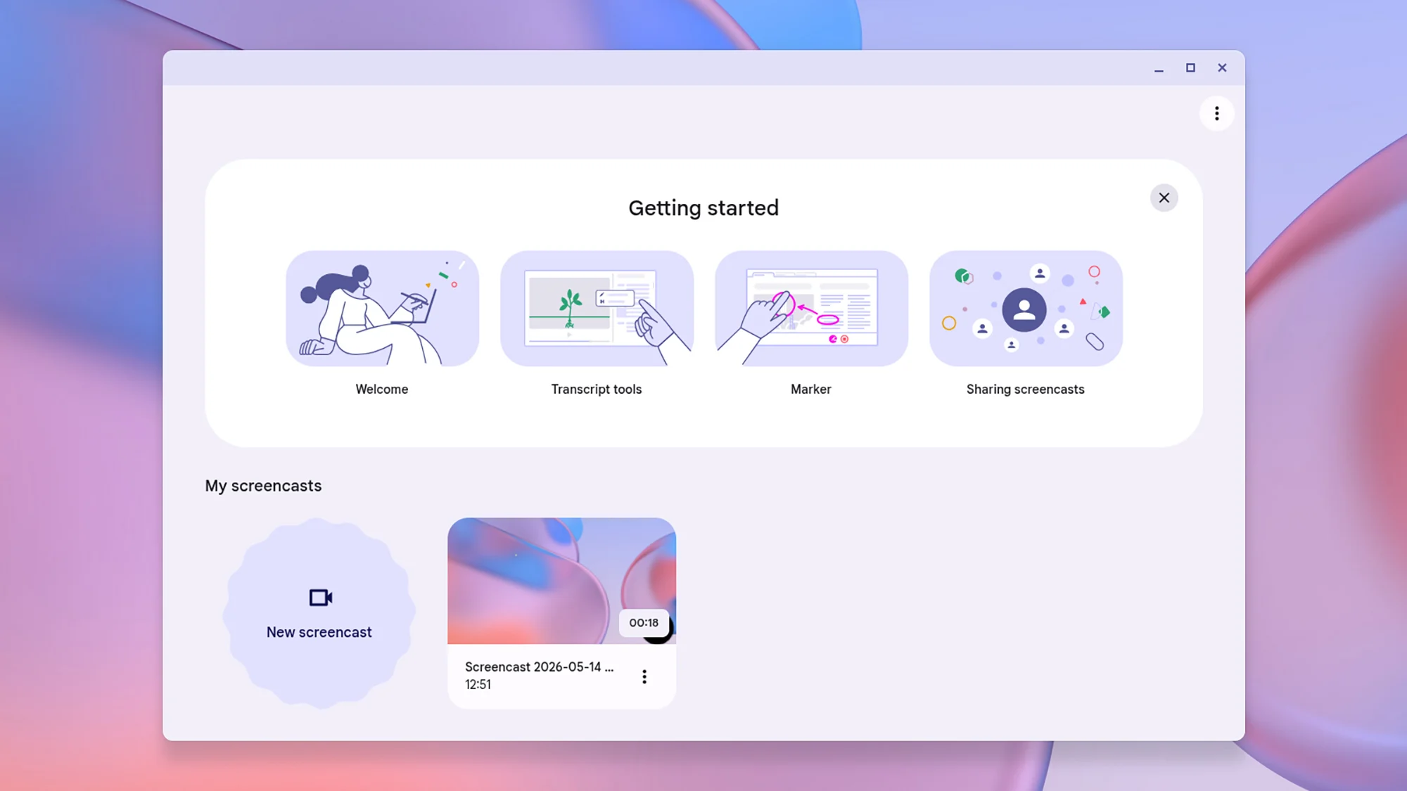 ChromeOS Screencast