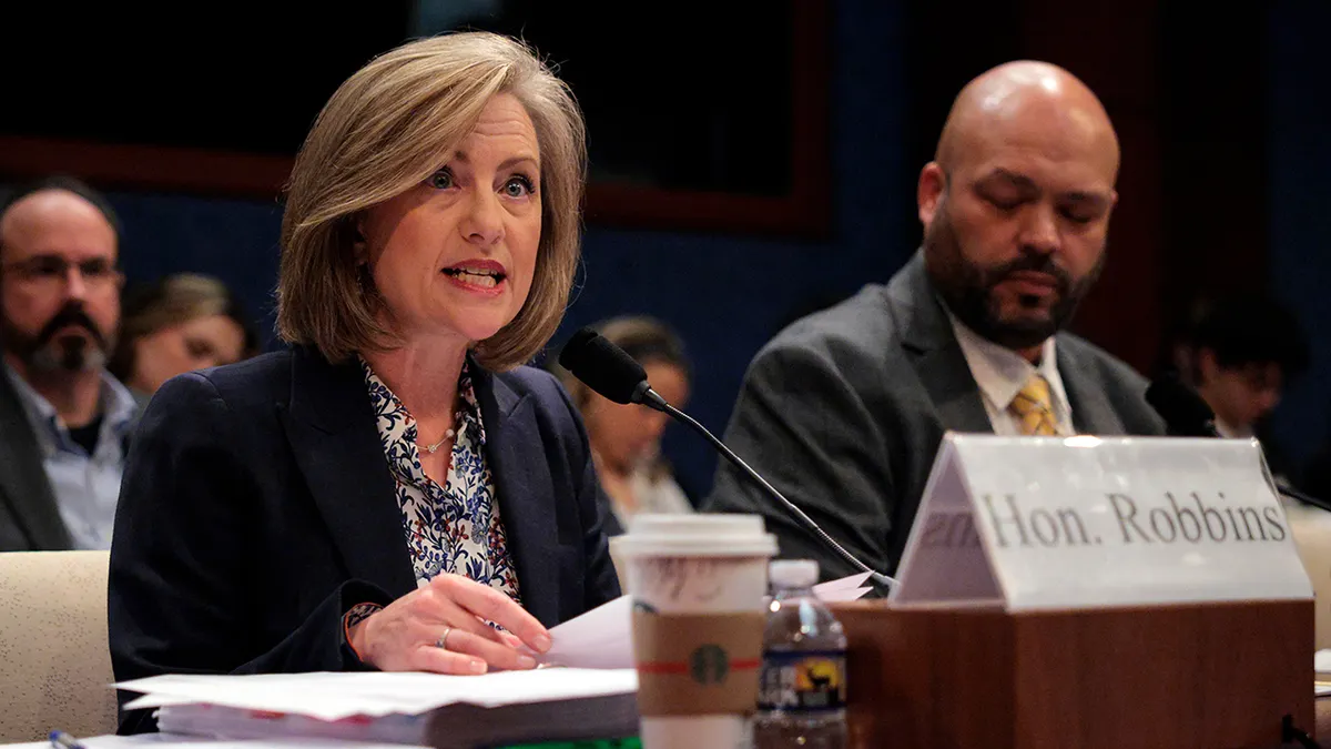 Minnesota State Rep. Kristin Robbins testifying before Congress